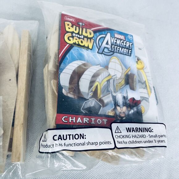 Build & Grow Marvel Avengers Assemble Thor's Chariot & Quintet Wood Kit Lowe’s - Picture 6 of 9